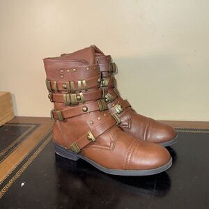 ALDO Audaise Brown Leather Boot AUDAISE-28 Women’s Size 8